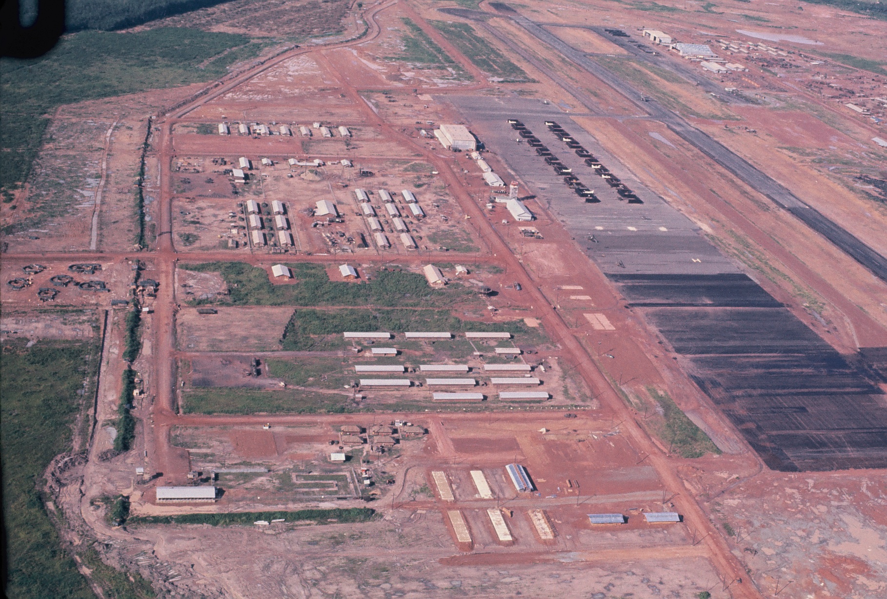 Long Thanh North, under construction, from the air, looking west, Photo by Dave Barlow