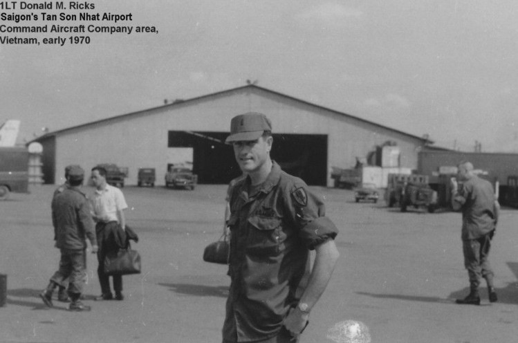 CPT Ricks at CAC Operations area, Tan Son Nhat Airport, Vietnam